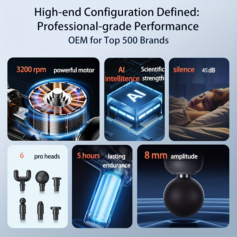 MINI 6-stage Vibration  Massage Gun