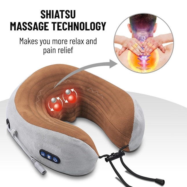 Travel Neck Massager Pillow, For Neck Pain Relief