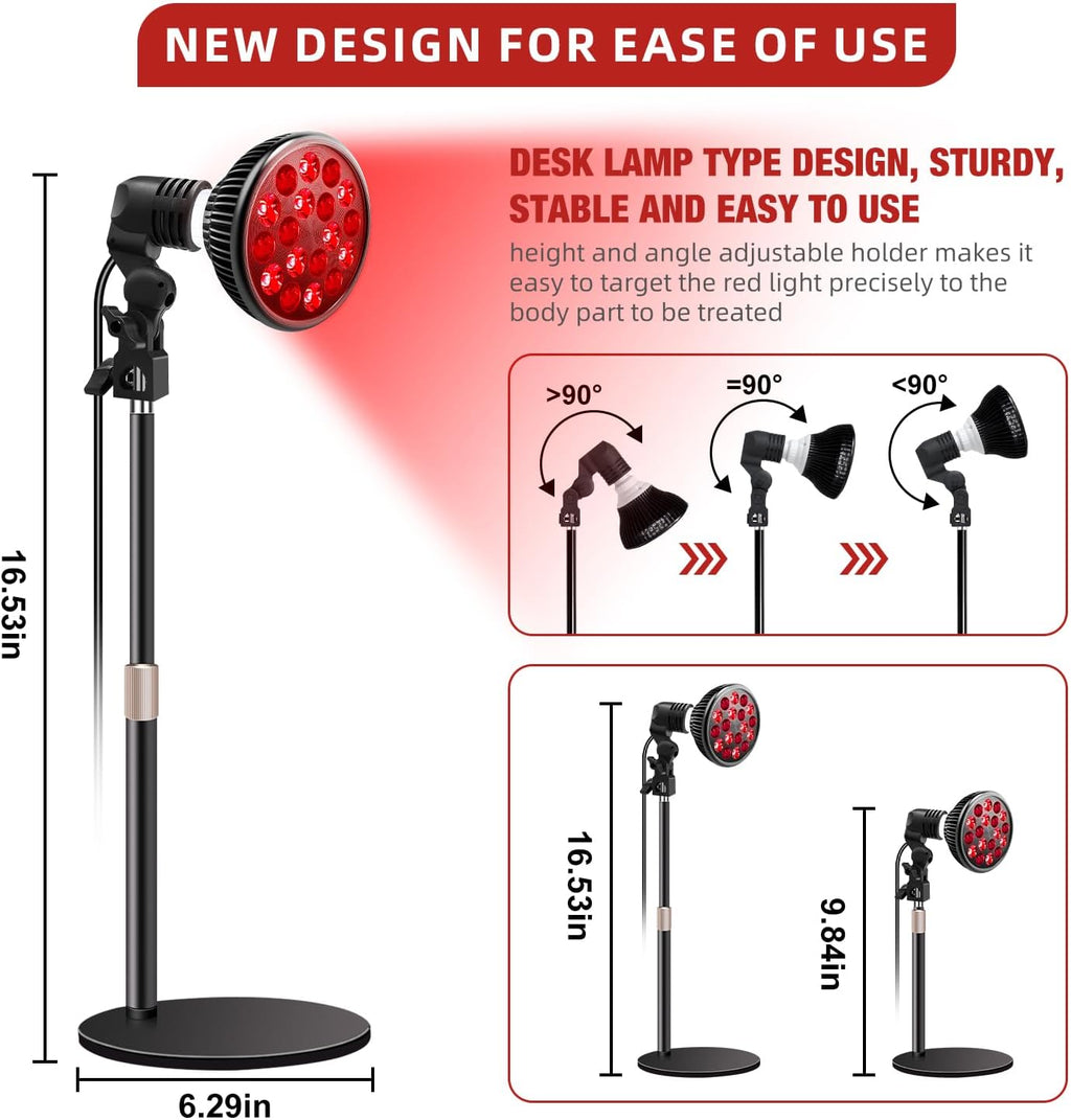 Portable Infrared Red Light Therapy Lamp