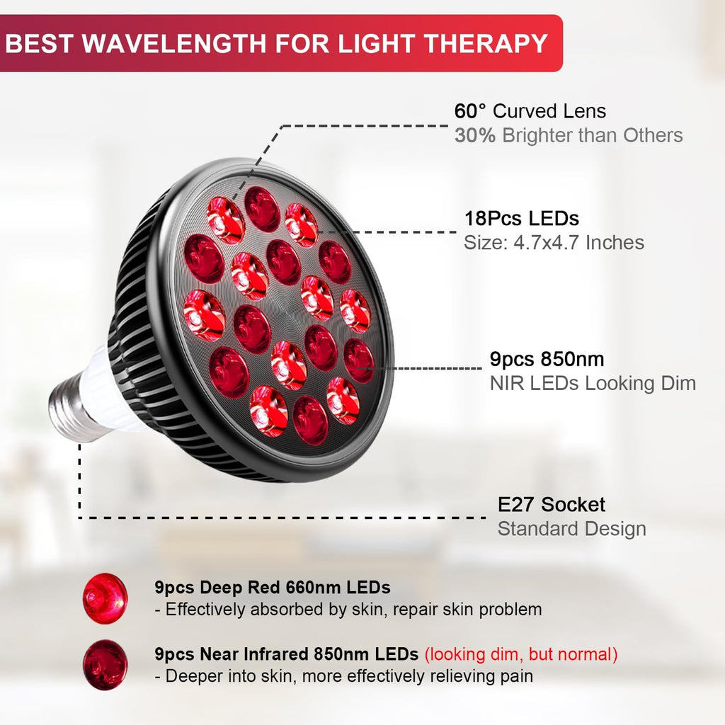 Red Light Therapy with Stand for Face and Body