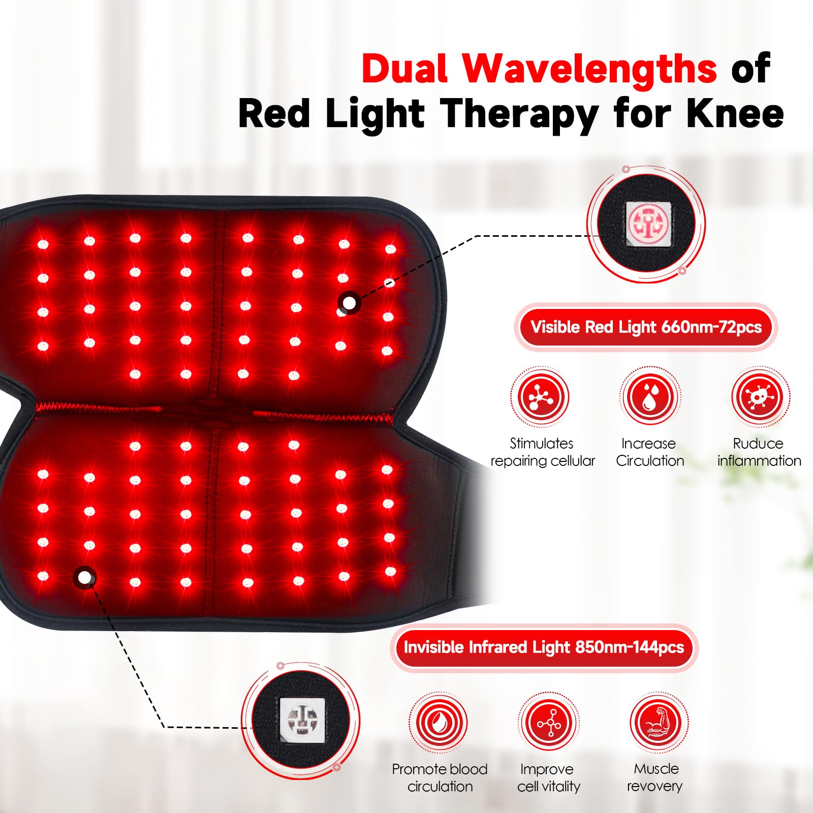 Red Light Therapy Belt for Knee & Shoulder