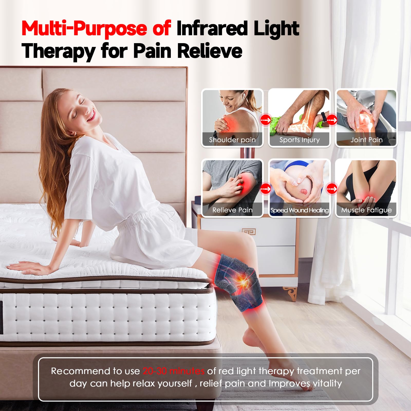 Red Light Therapy Belt for Knee & Shoulder