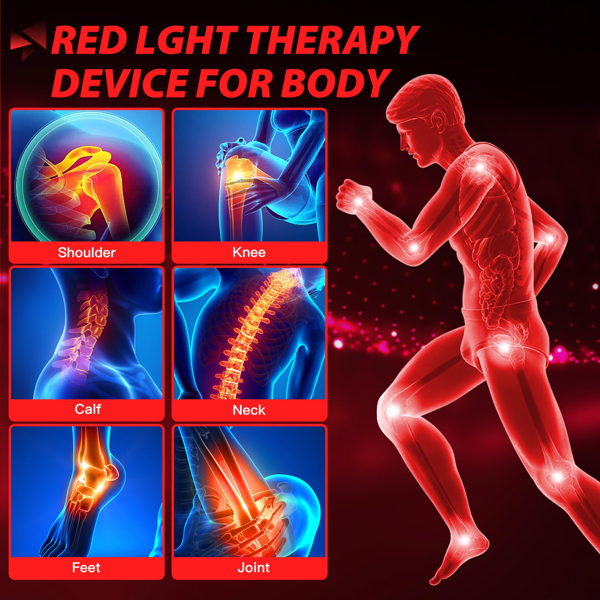 Red Light Therapy with Stand for Face and Body