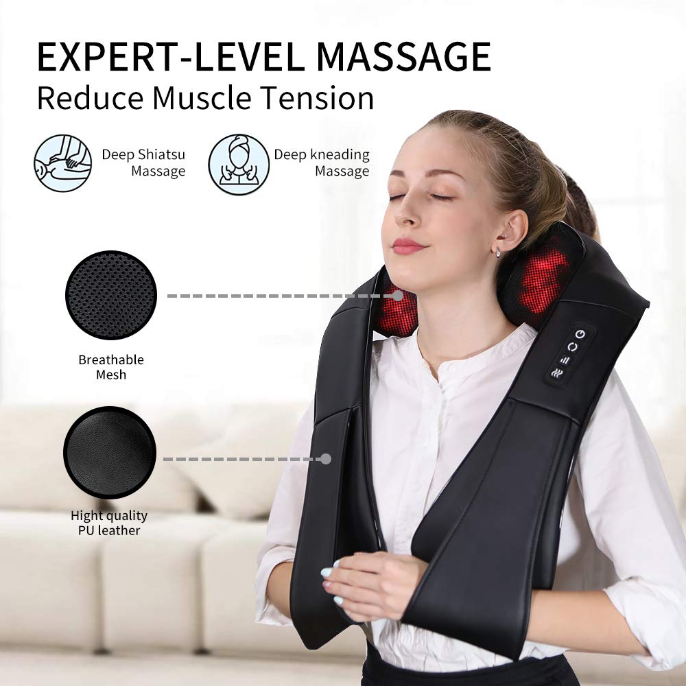 Deep Tissue 3D Kneading Neck Massager