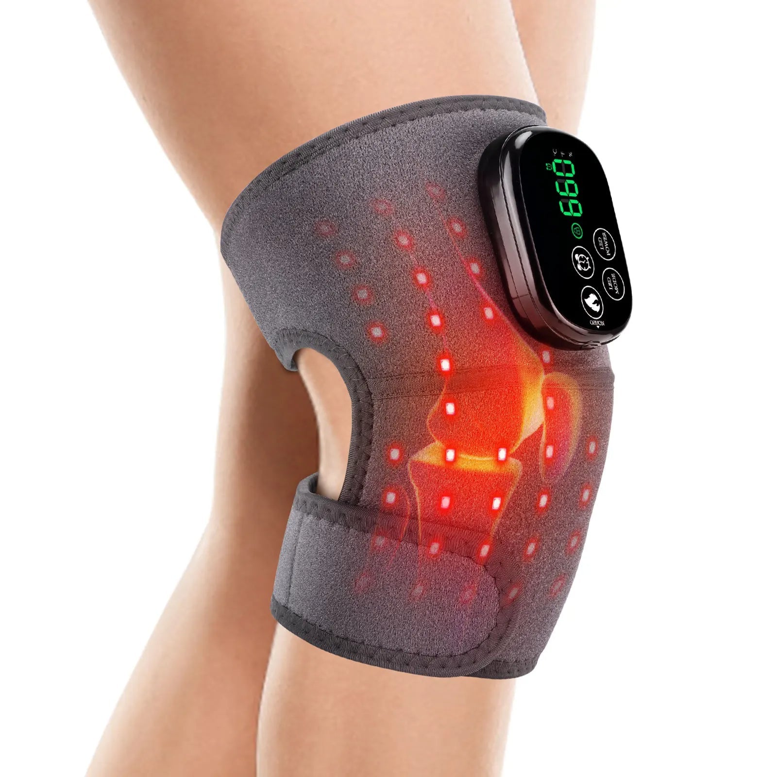 Cordless Hot Compress Red Light Therapy Belt for Shoulder &Knee Pain Relief