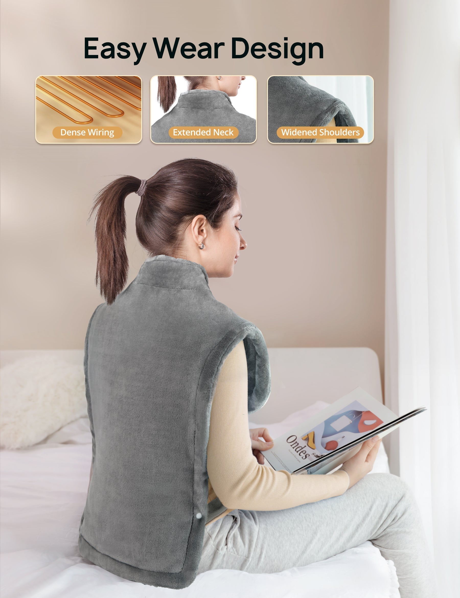 Electric Heated Pad for Back Pain