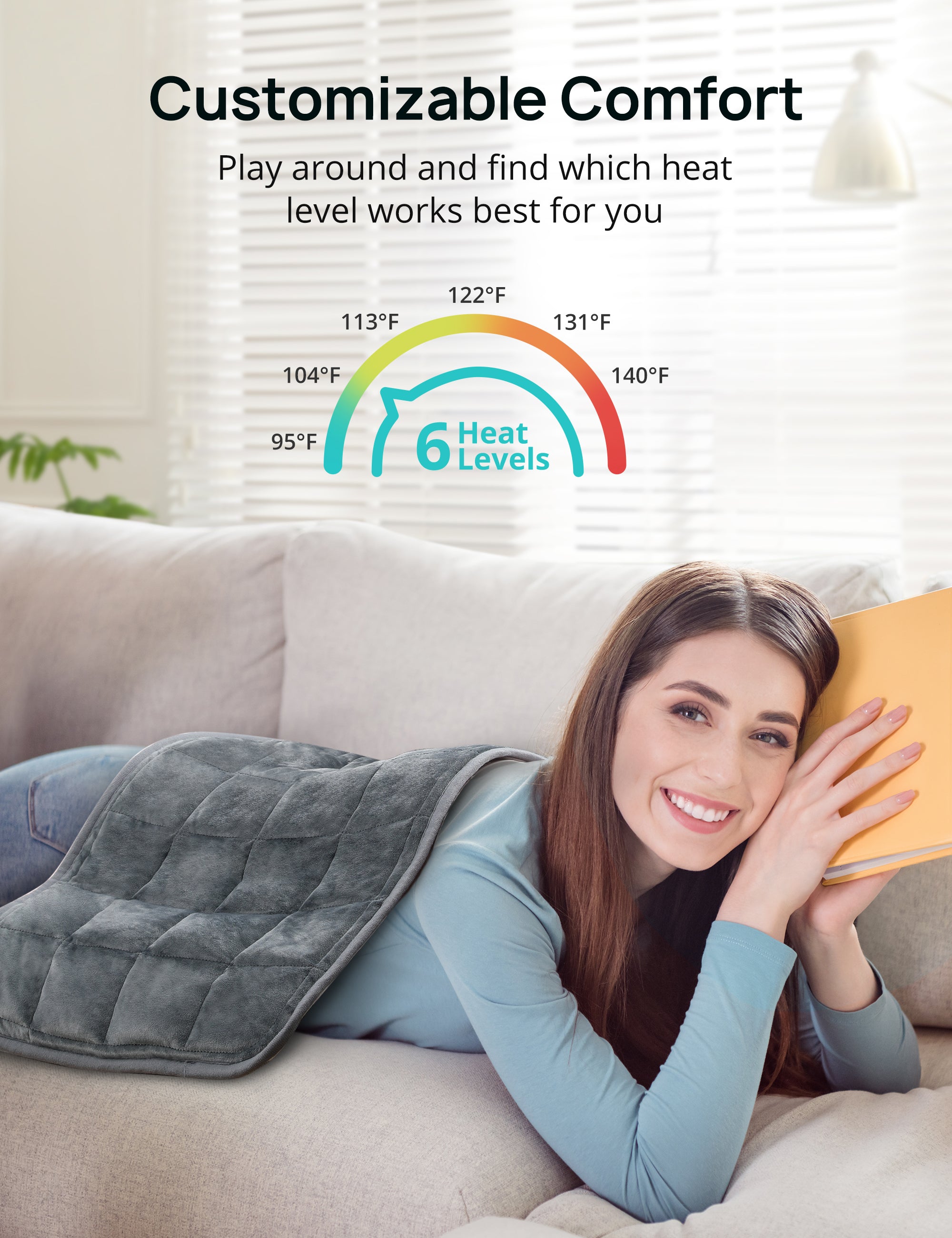 Electric Heated Pad for Back Pain