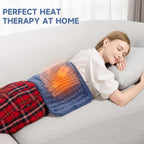 Electric Heating Pad for Back Pain Cramps Relief 12"x 24"(30*60cm)