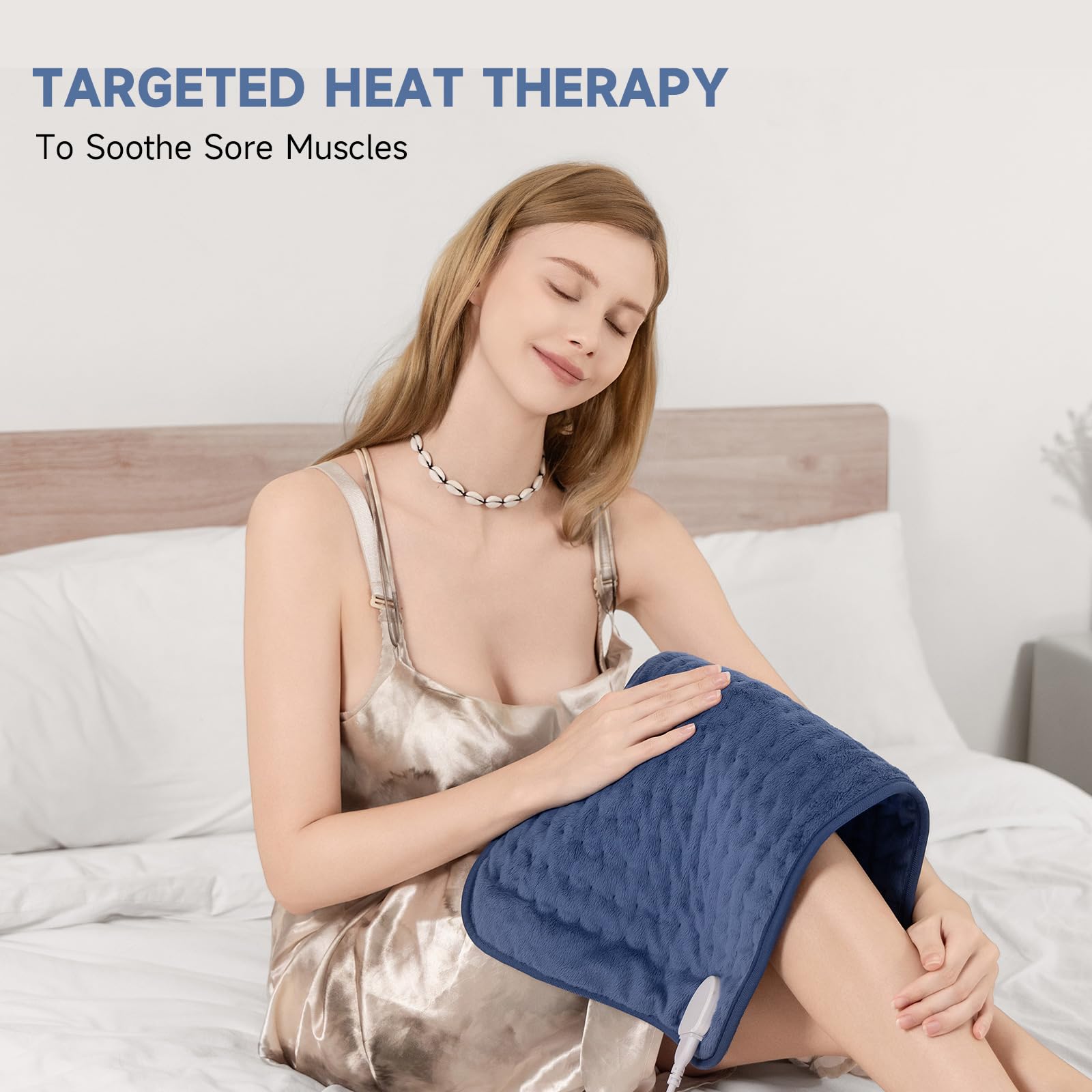 Electric Heating Pad for Back Pain Cramps Relief 12"x 24"(30*60cm)