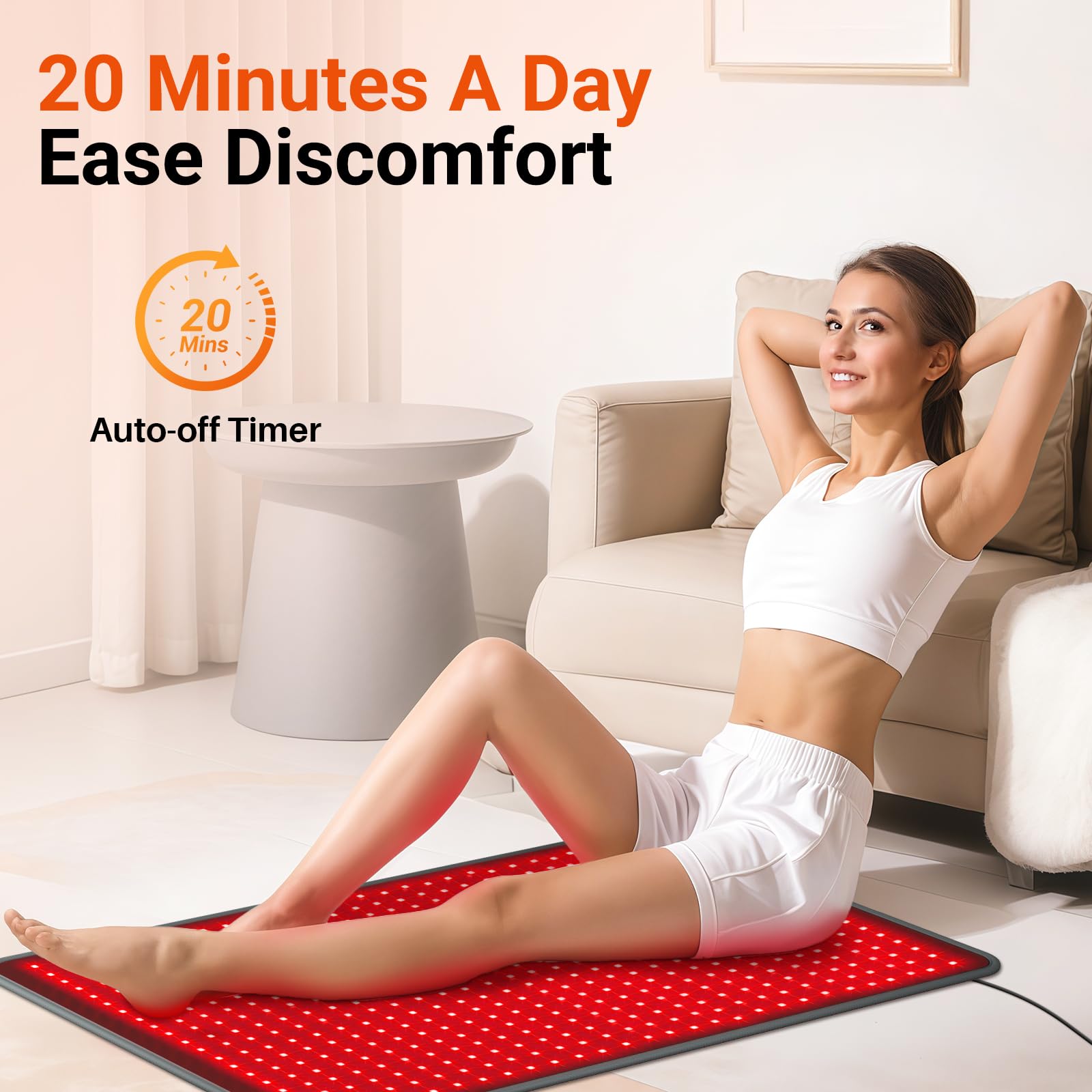 Large Red Light Therapy Mat for Body