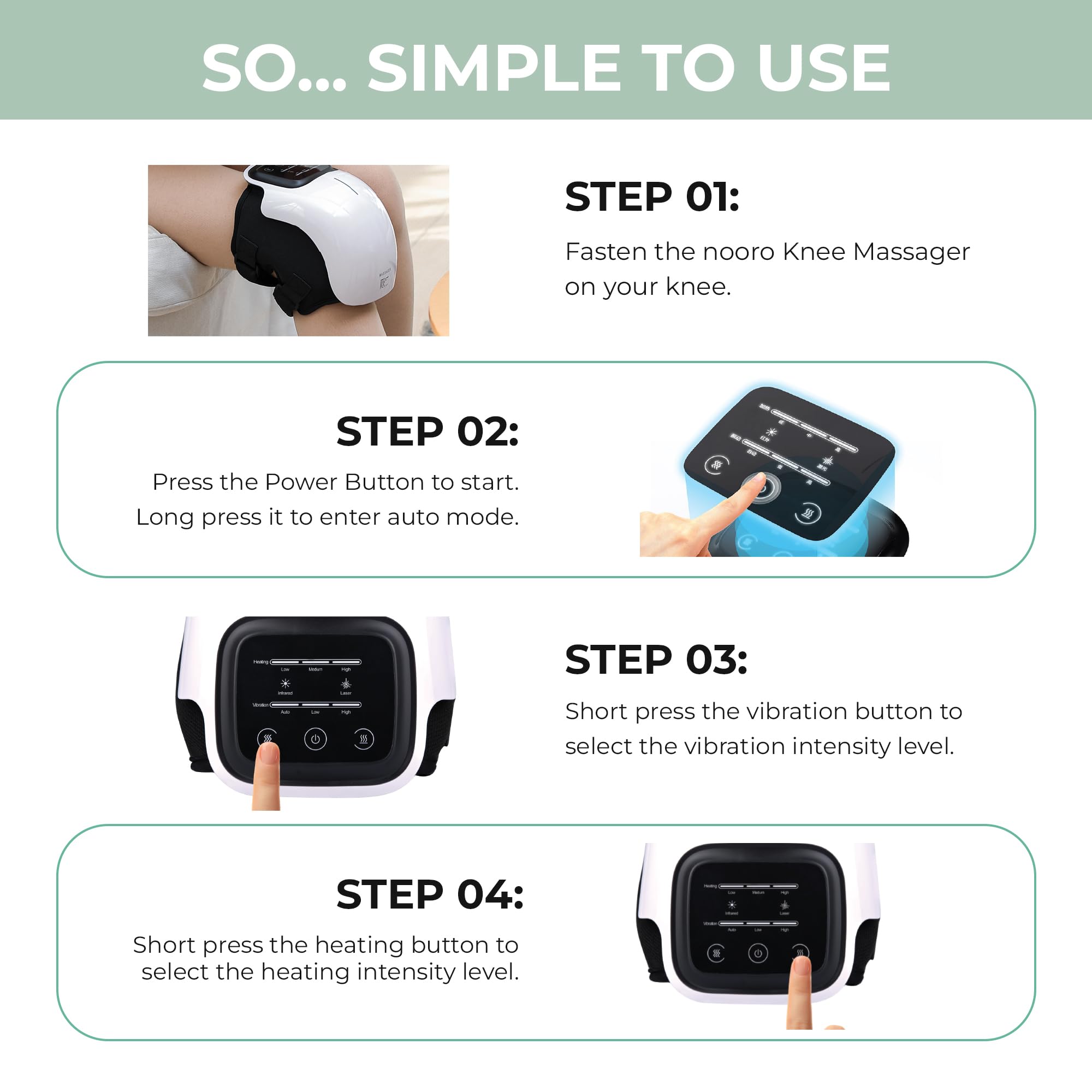 Portable Knee Massager with Heat