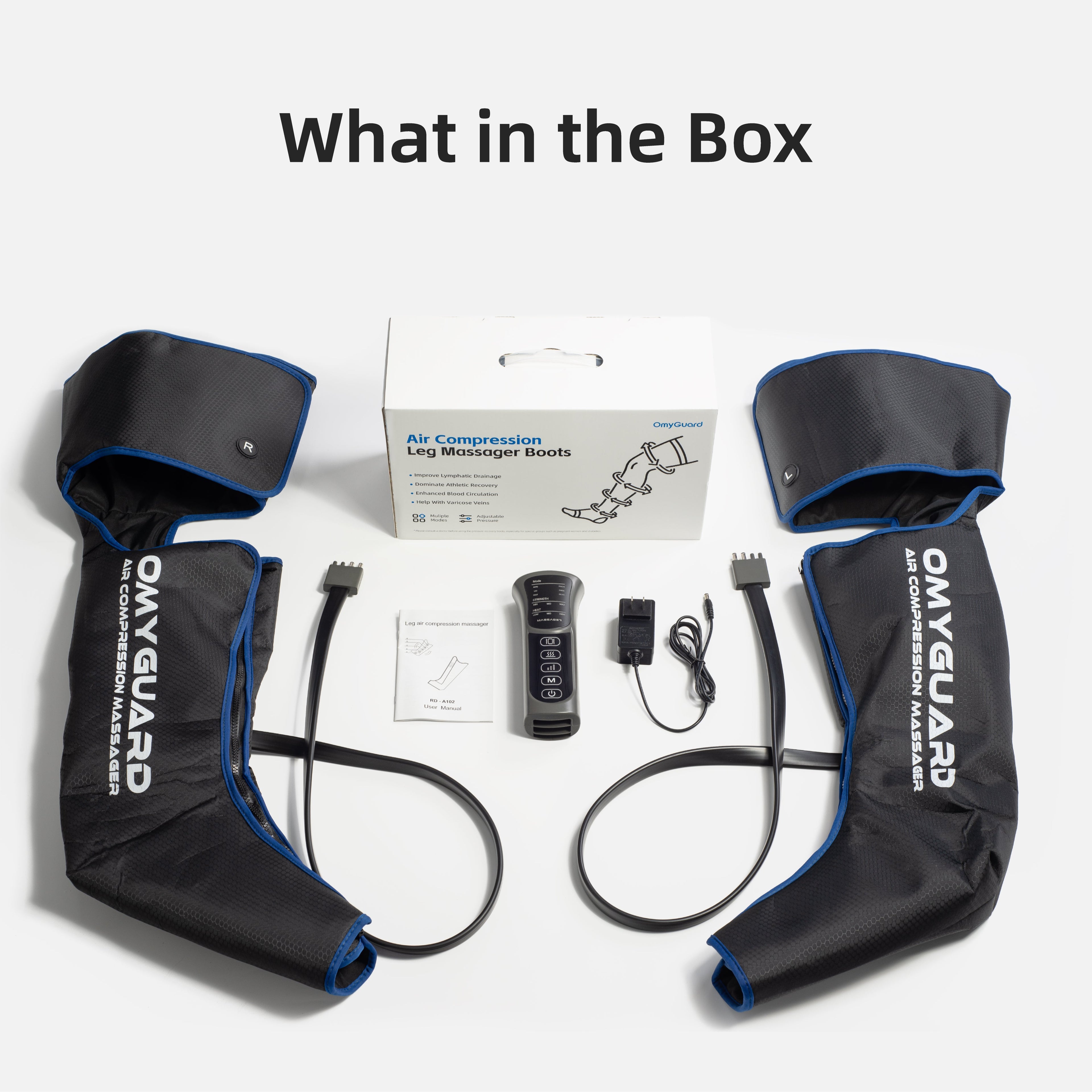 3-in-1 Full Leg Compression Recovery Boots -Corded