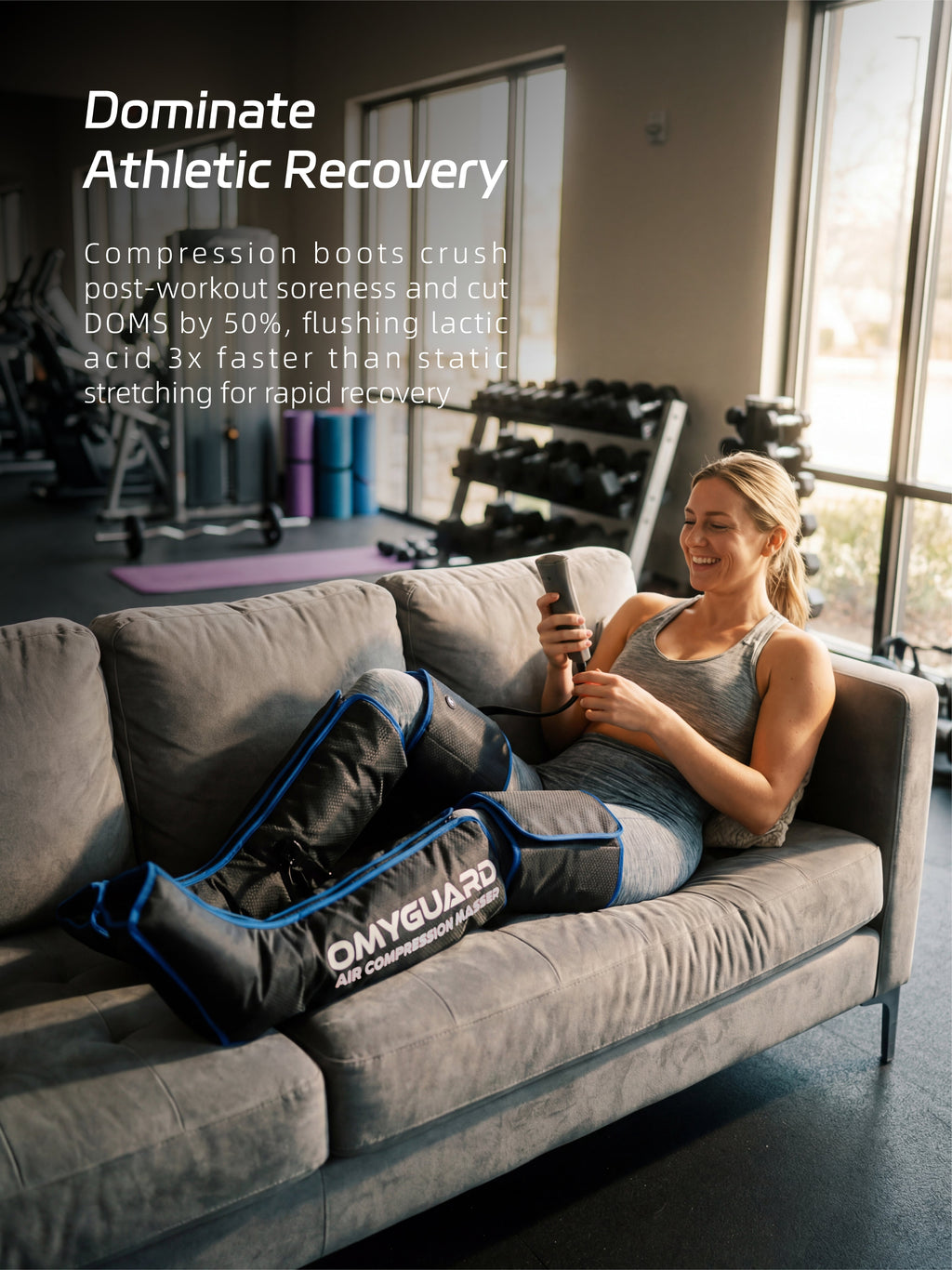 3-in-1 Full Leg Compression Recovery Boots -Corded