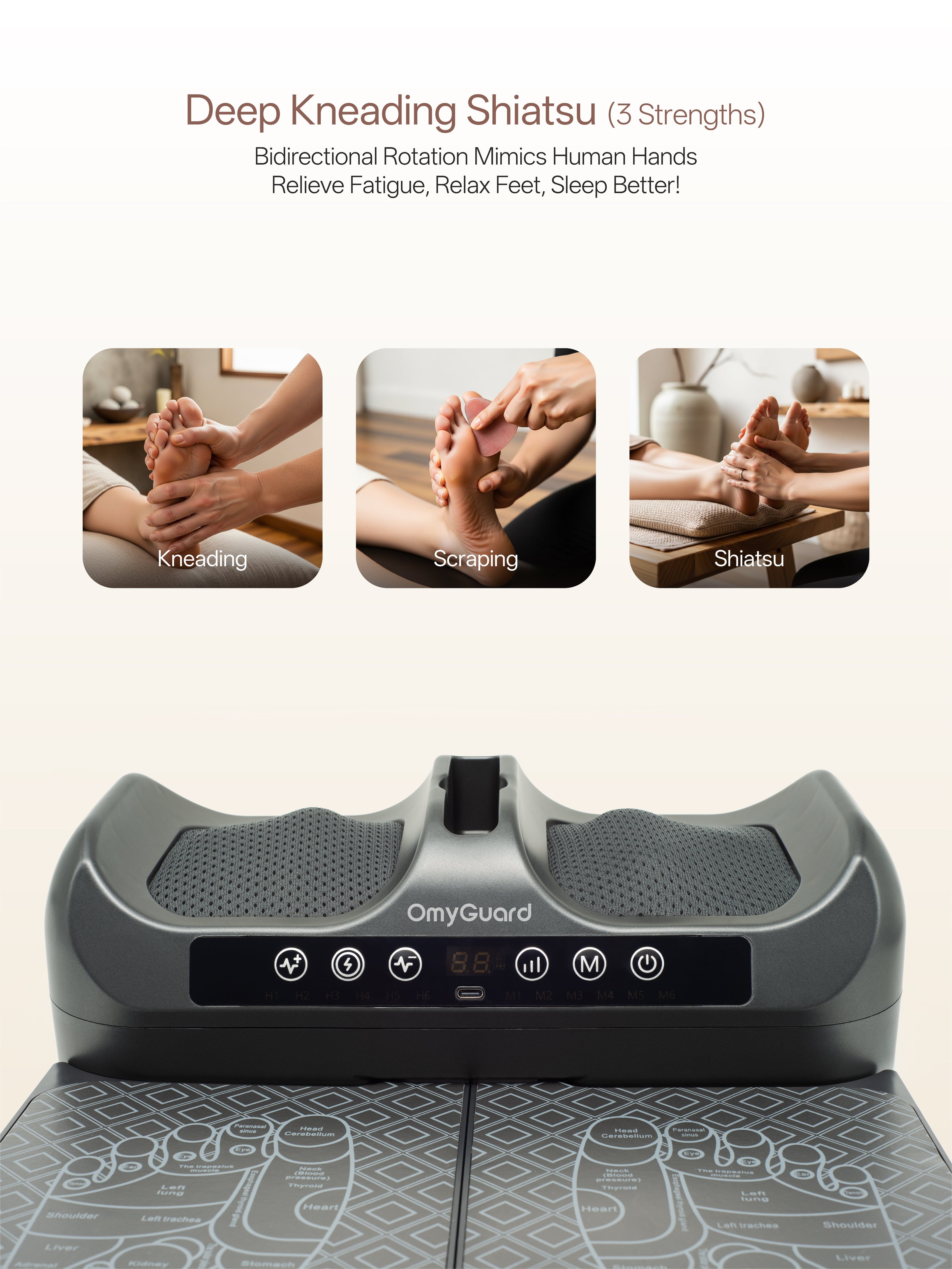 Cordless 2-in-1 Shiatsu & EMS Foot Circulation Massager