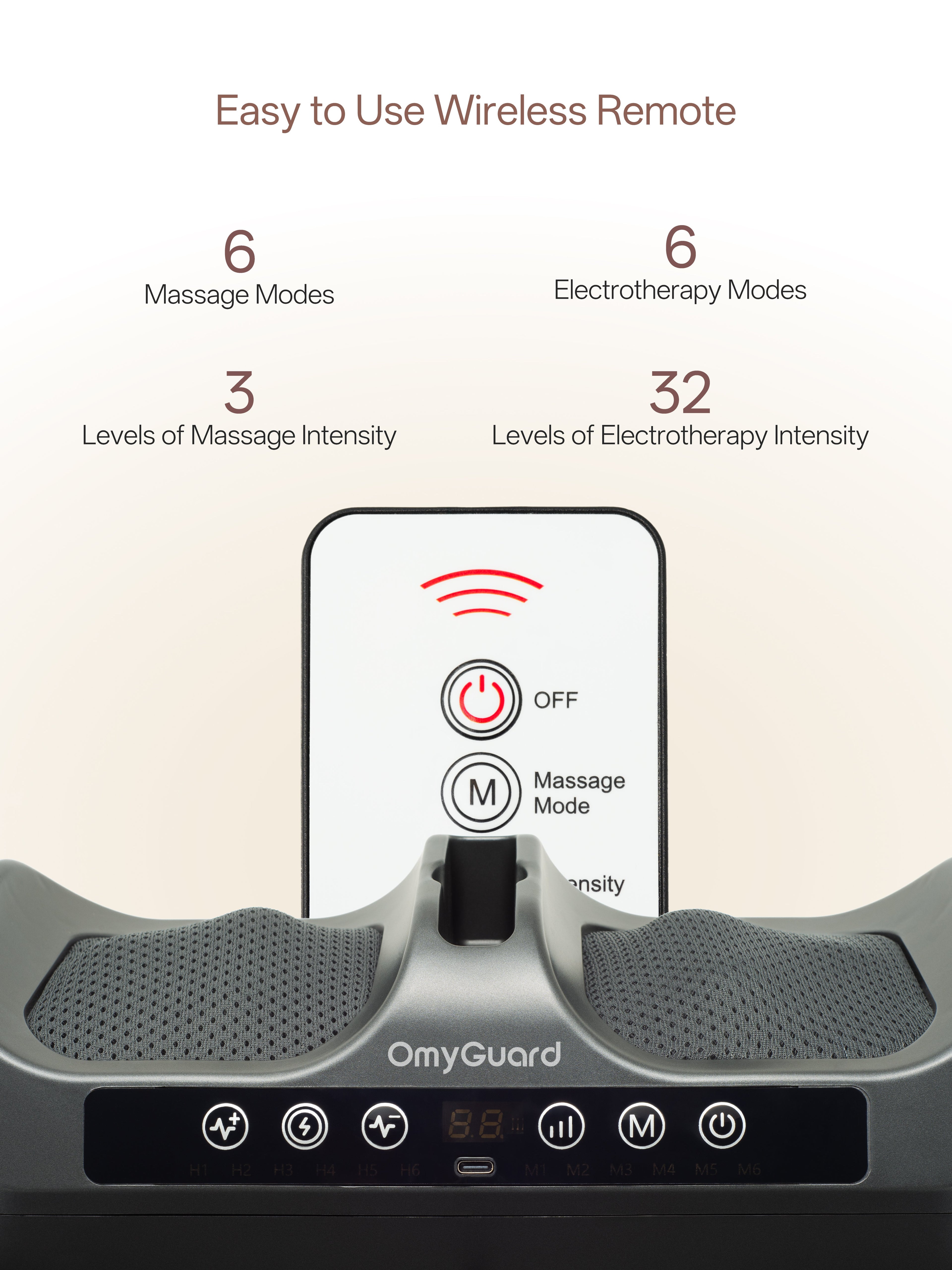Cordless 2-in-1 Shiatsu & EMS Foot Circulation Massager