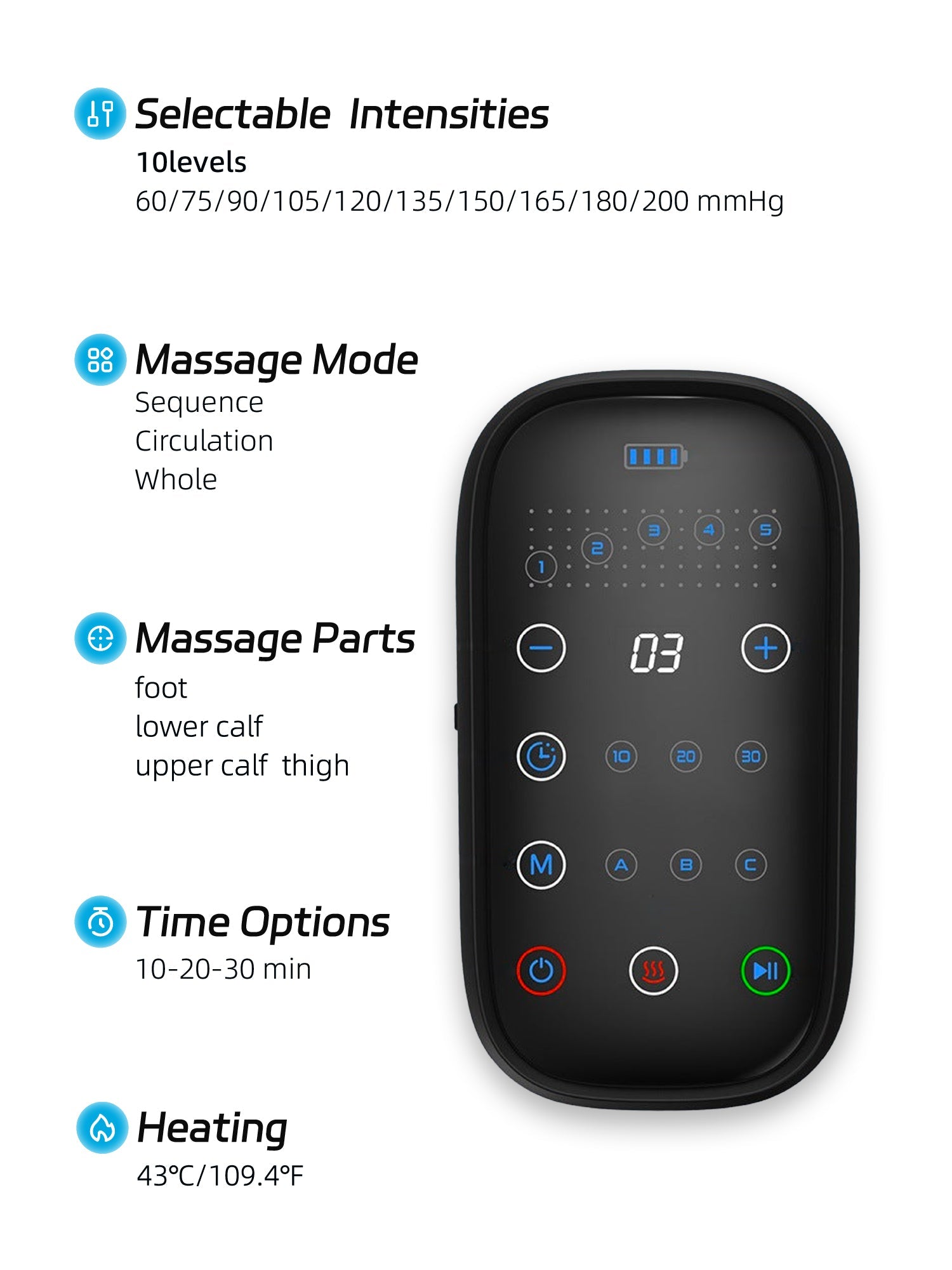 Air Compression Leg Massager – Relief for Swelling, Fatigue & Circulation | Home Use