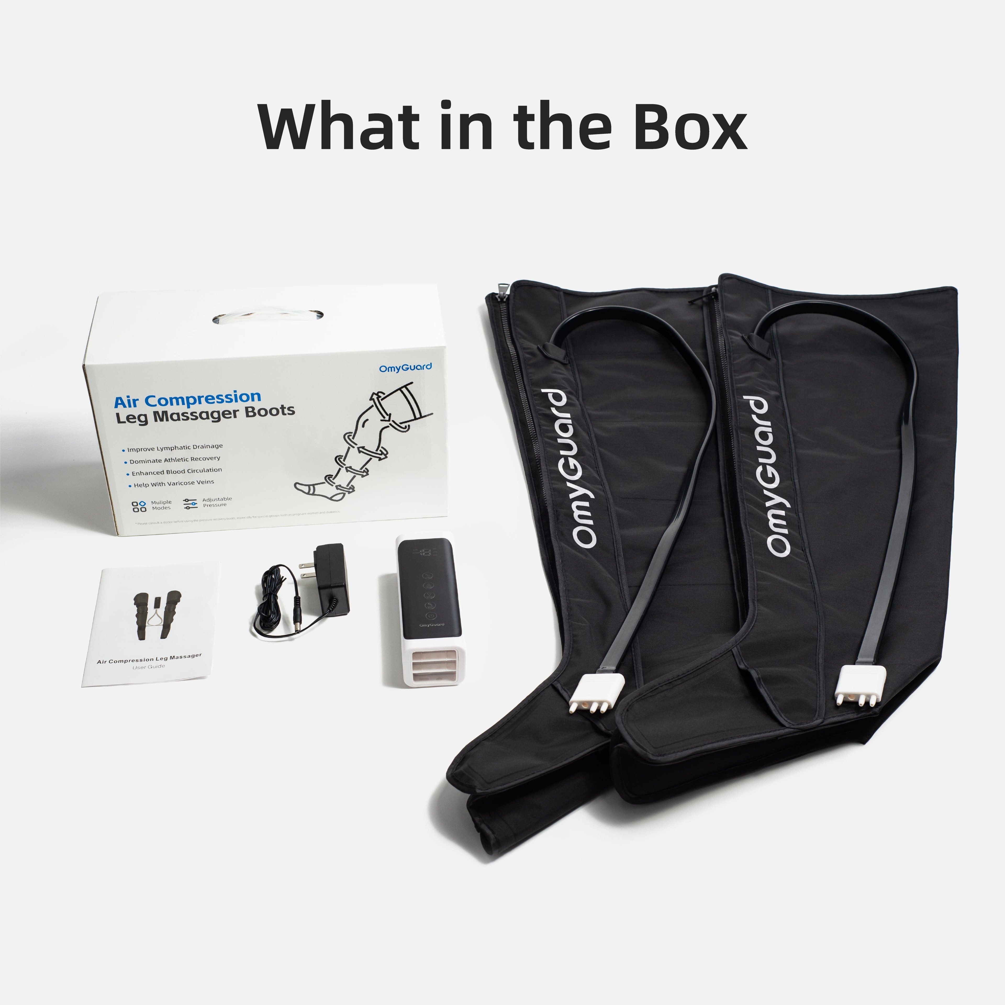 Full 6-Zone Pressure Leg Massager Boots -Corded