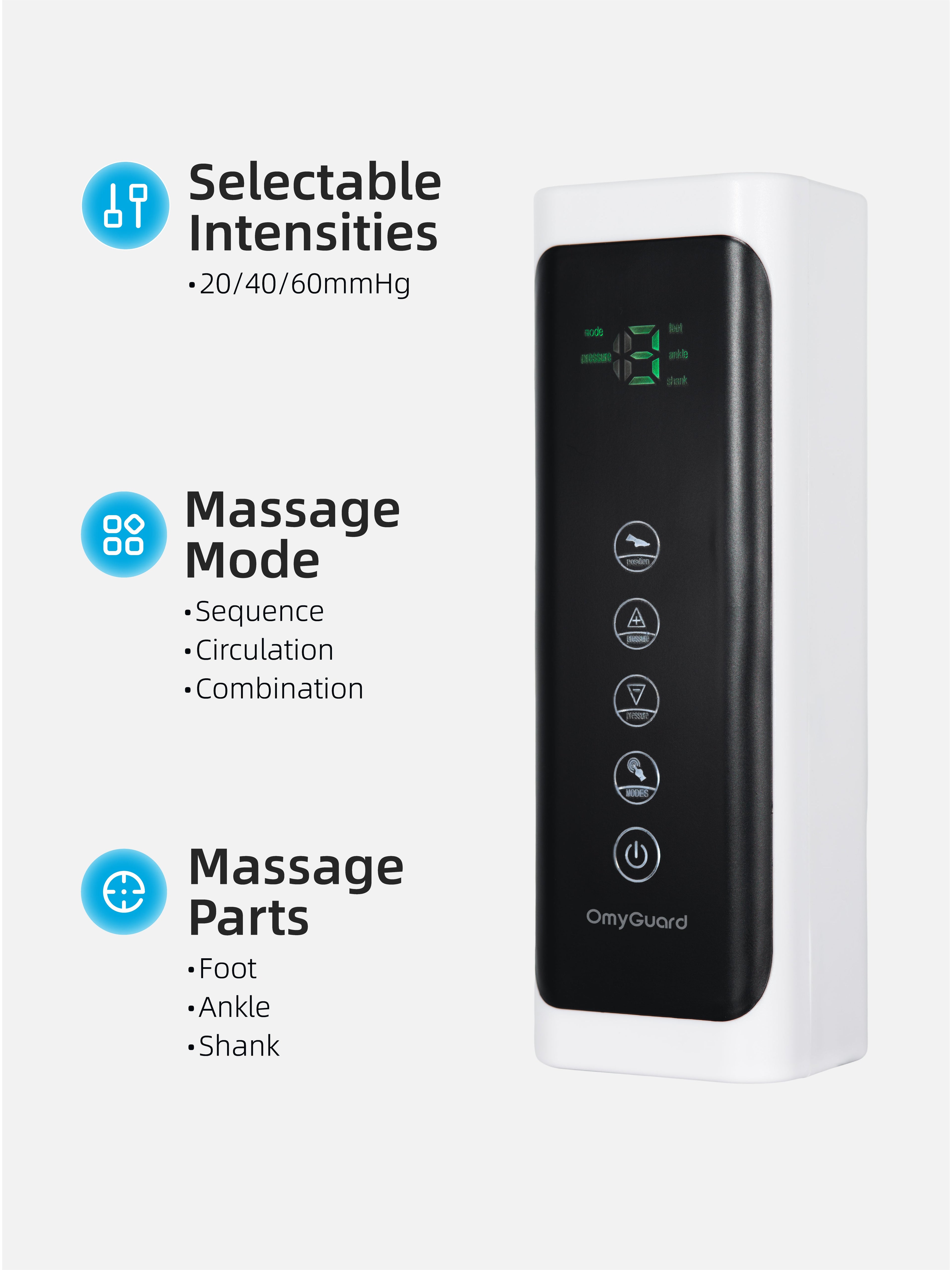 Full 6-Zone Pressure Leg Massager Boots -Corded