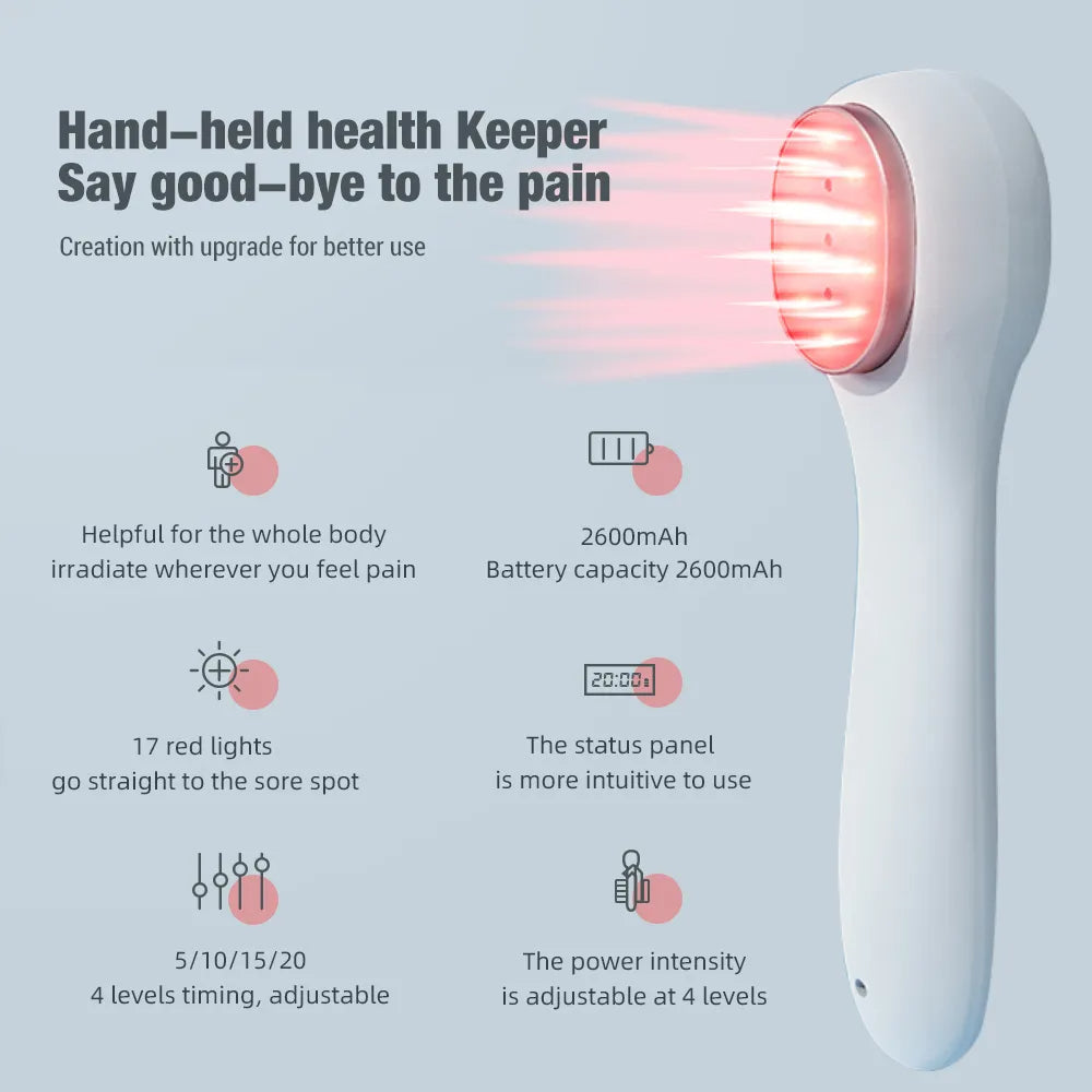 Handheld Red Light Device for Pain Relief