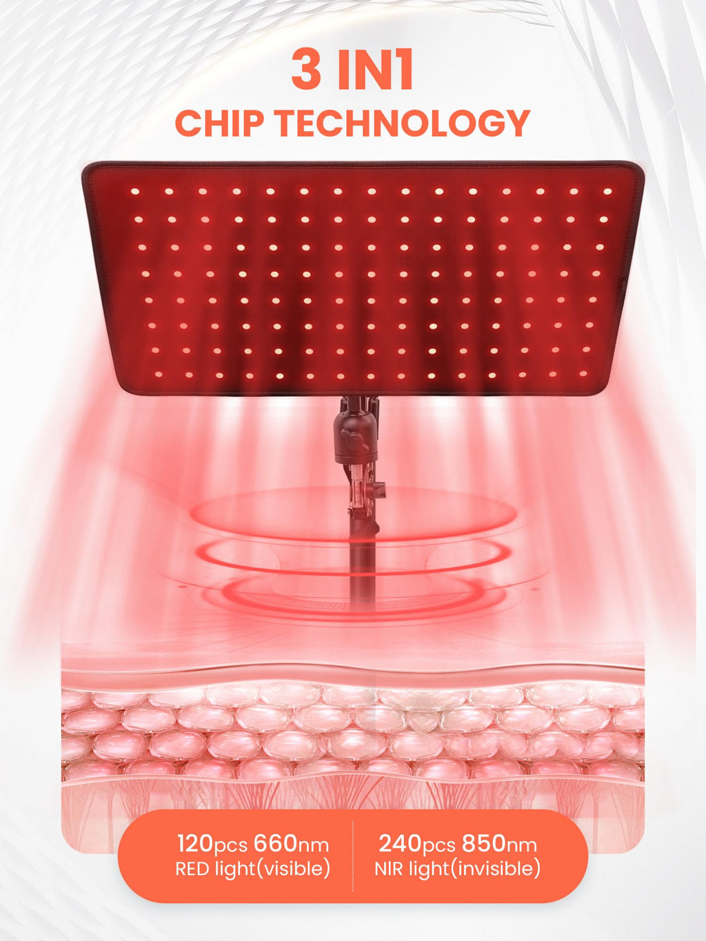 Portable Infrared Red Light Therapy Lamp