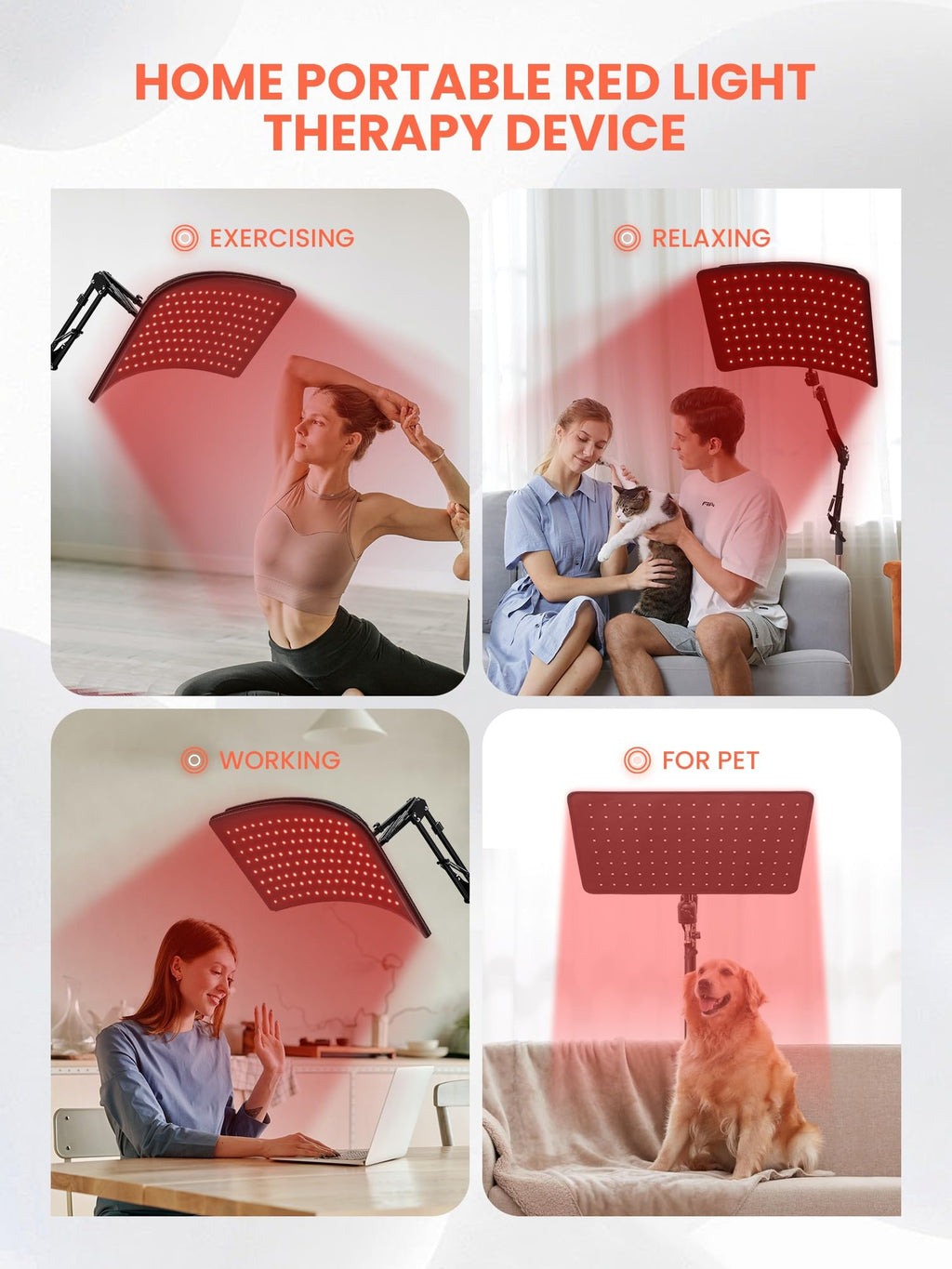 Portable Infrared Red Light Therapy Lamp